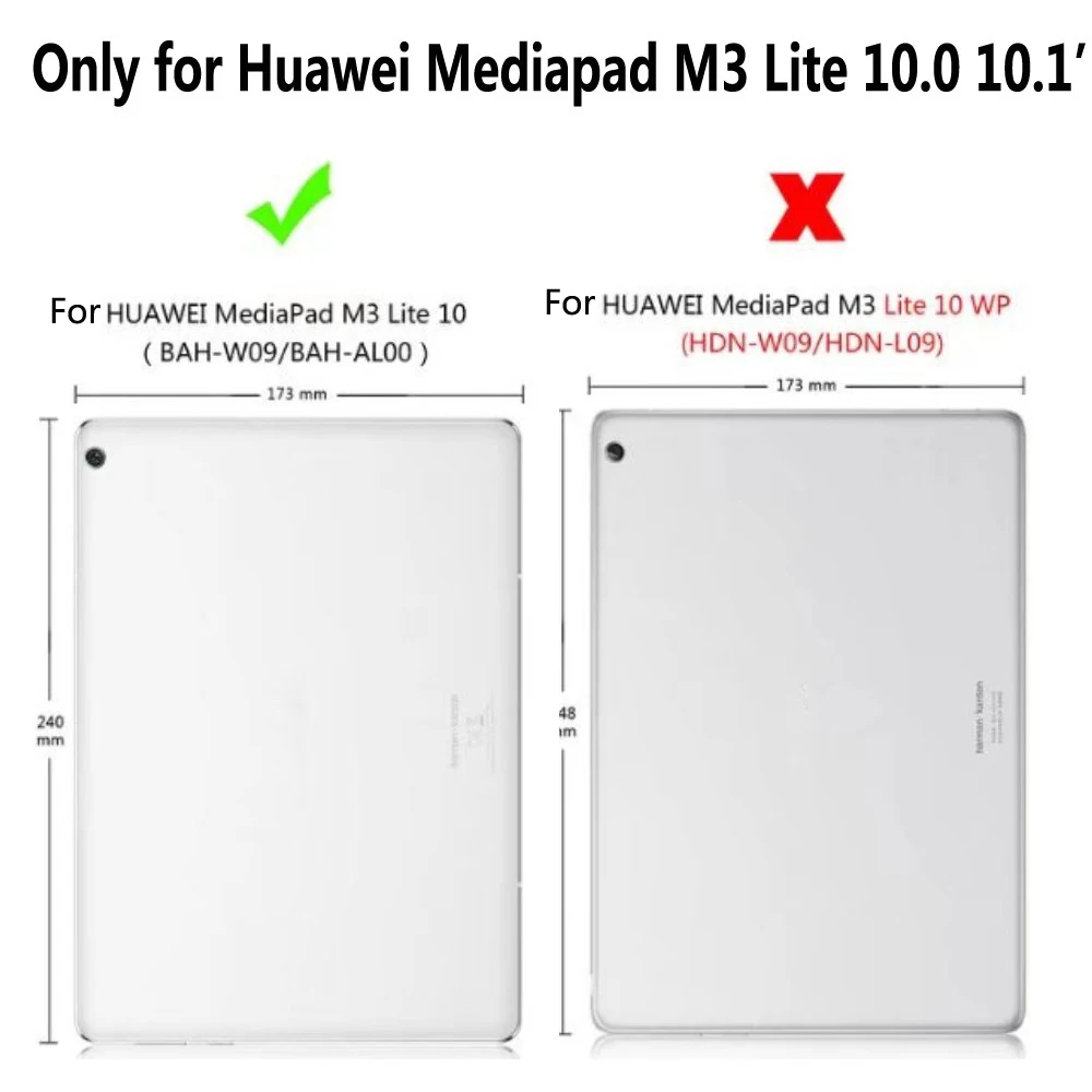 Съемный беспроводной чехол с клавиатурой Bluetooth для huawei Mediapad M3 Lite 10 10,1, чехол для планшета с магнитной подставкой