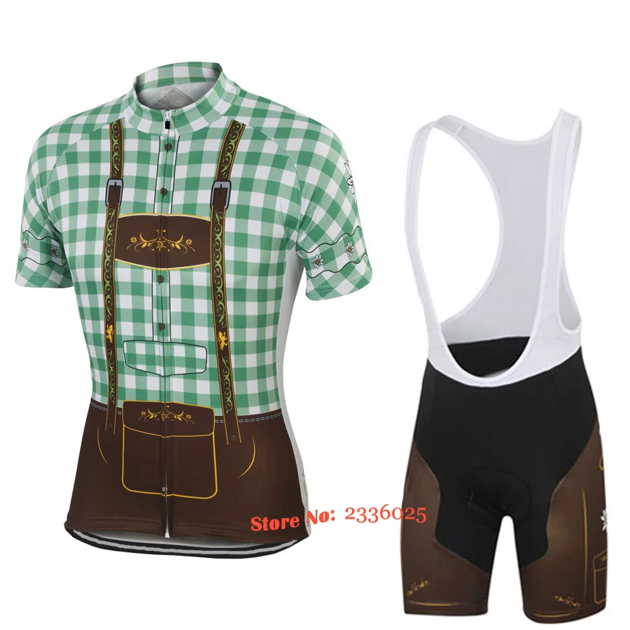 

cycling set men green/red cycling jersey+shorts/pants polrester+lycra bicycle clothing 3d gel pad ropa de ciclismo maillot