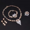 Moda mujer boda pulsera collar joyería conjunto claro cristal declaración anillo pendientes A8K5 ► Foto 3/6
