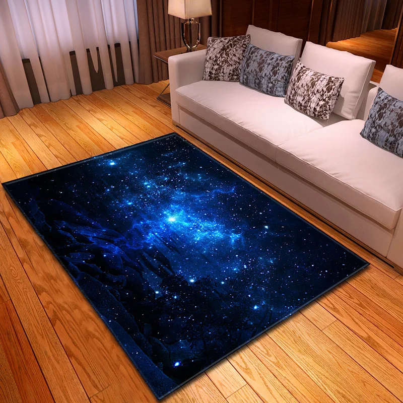 Загадочные Galaxy Звездное небо печатные ковры для гостиной, спальни, коврики для детской комнаты, игровые коврики современного большого размера, мягкий ковер - Цвет: 8