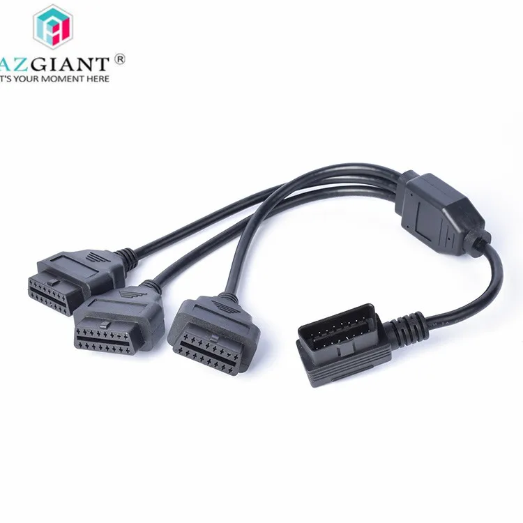 Автомобильный obd2 1 до 3 удлинитель elm327 окно Фидер адаптер Универсальный 16pin obdii кабель