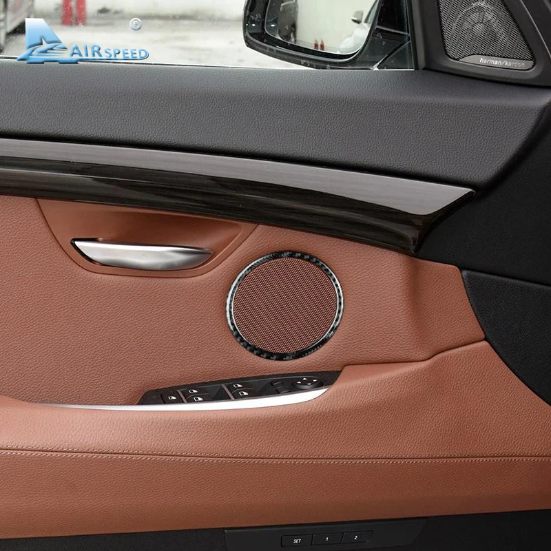 Airspeed для BMW F25 X3 X4 F26 X4 BMW F26 F07 наклейка для BMW X3 F25 углеродное волокно внутренняя отделка наклейка s Автомобильная дверь динамик кольцо
