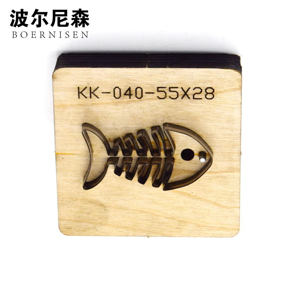 Японский стальной нож часто нарезает Стальные Перфорированные серьги в форме листа резки кожи ремесло станок для резки кожи рыбы