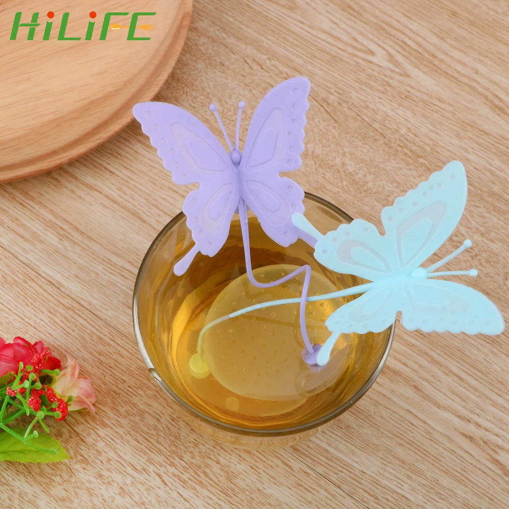 

HILIFE Cute Butterfly Silicone Teabags Filter Tea Infuser Tea Bags Strainers Tea Tools Kitchen Gadget