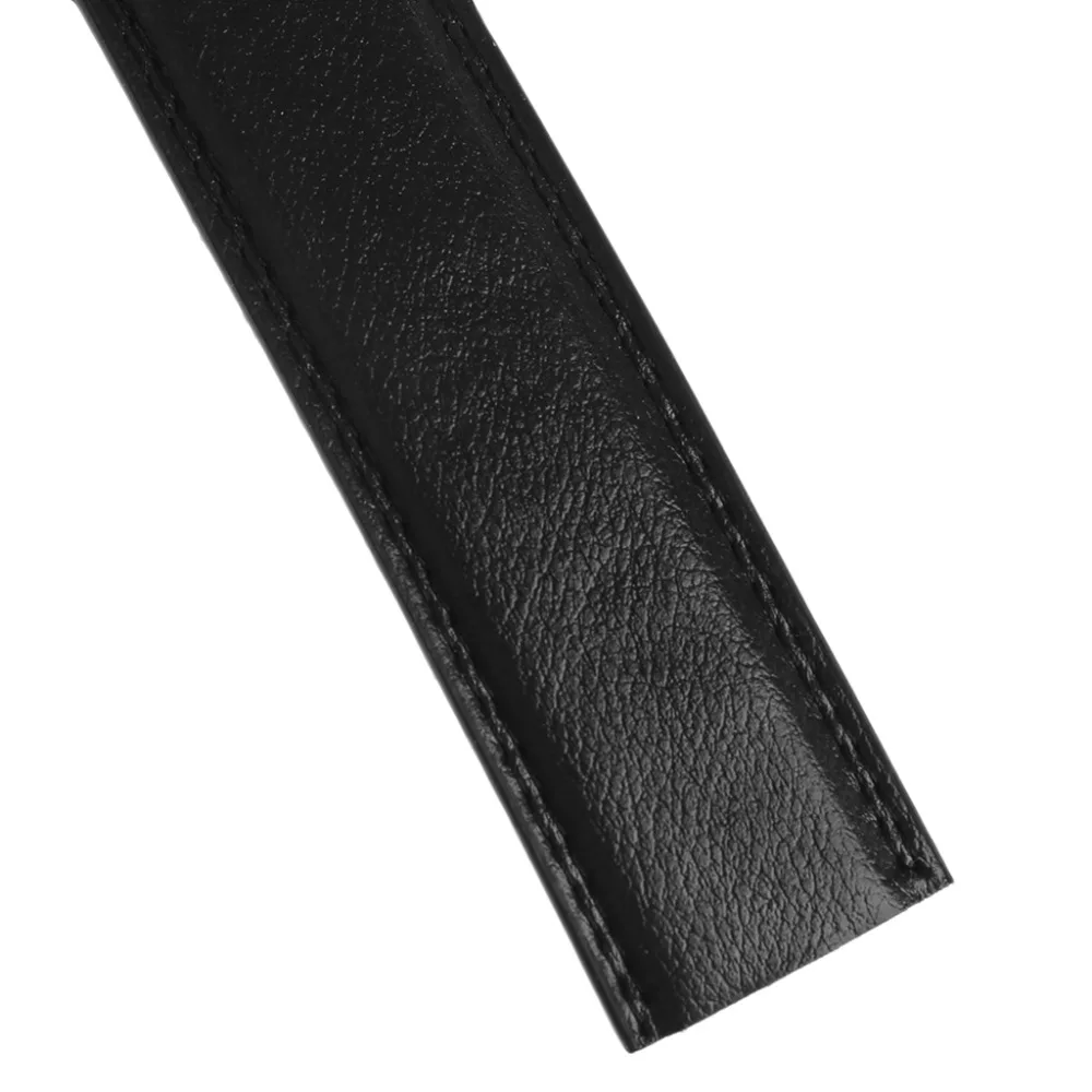 Men/'s Faux Leather Automatic Business Belt Replacing Waistband Without Buckle