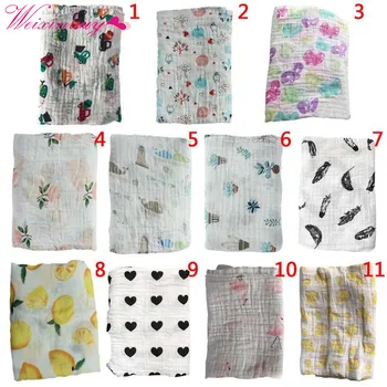 

Baby Swaddle Muslin Blankets Swaddle Cotton newborn Soft Baby Bath Towel Swaddle Blankets MultiFunctions Towel