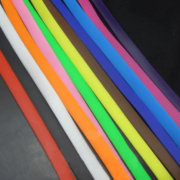 

10PCS/Lot 1 Meter Length Silicone Belt DIY 1M DIY Wristband&Keychain Belt Mixed Color Fit 8mm Slide Letter / Charms MB11