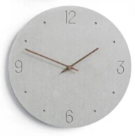 12 дюймов деревянные настенные часы простая в современном скандинавском стиле минималистские часы художественные европейские короткие деревянные настенные домашние декоративные часы бесшумные - Цвет: K