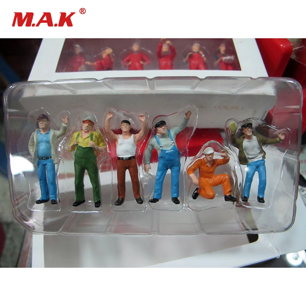 Детские игрушки 6 шт./компл. масштаб 1/50 сцена аксессуары красочный набор #1 мужские