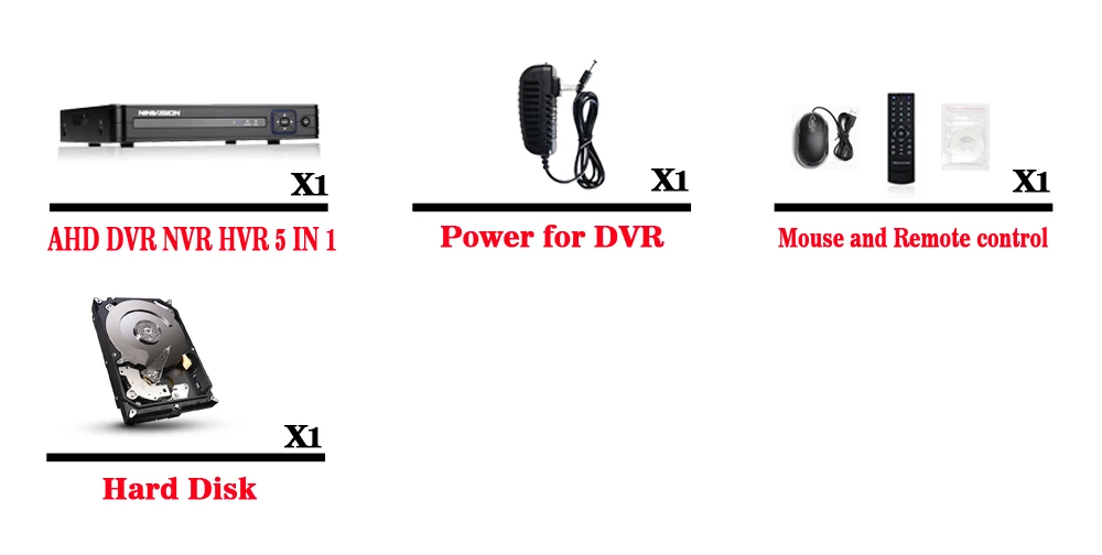 NINVISION 5в1 8CH CCTV 1080N XVR DVR NVR гибридный цифровой видеорегистратор P2P поддержка облака 1080P CVBS TVI CVI ip-камера AHD Onvif