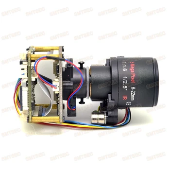 

6-22mm Motorized Zoom Lens 5MP IP Camera Module OV OS05A10 Hi3516A CCTV Smart Security PCB Main Board Camera SIP-E510AML-0622
