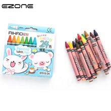 EZONE 8/12/24 Цвета мелки милые Карамельный Цвет Радуга ручки Нетоксическо масляная пастель рисунок граффити школа награда канцелярских товаров