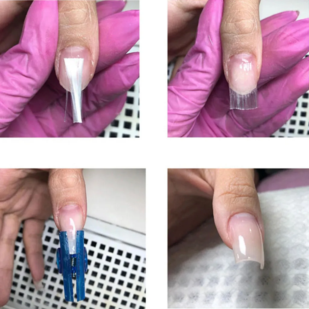 Набор для акриловых ногтей Fibernails стекловолокно для акрилового ногтевого салона стекловолокно для наращивания набор ongle en gel
