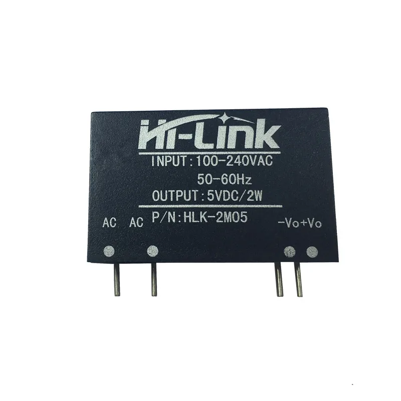 

Free shipping 1pcs/lot AC-DC 220V to 5 V 2W mini power supply module intelligent household switch power supply module HLK-2M05