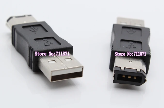 USB A macho A 6P 1394 conector macho USB2.0 1394 Adaptador 6P Usb2.0 macho A Firewire IEEE 1394A 6P convertidor macho|usb male to male|usb a usbusb a usb a - AliExpress