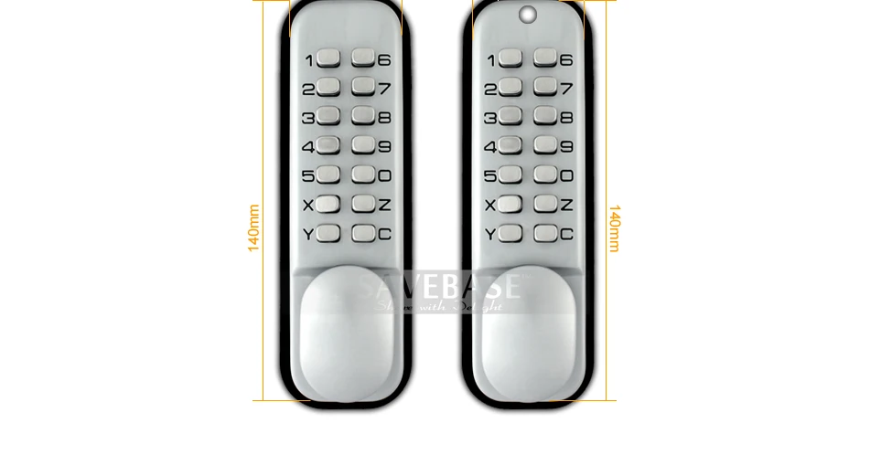 HOMSECUR RU местный склад двухсторонний кодовый дверной замок с двумя пароль клавиатуры высокого качества