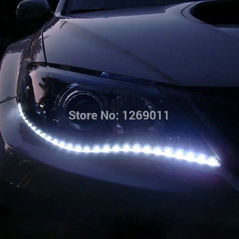 

7 Colors Ultra Bright Flexible 18 LED Daytime Running light DRL Fog lamp 30cm 12V Waterproof Auto Car Decoration LED Strip