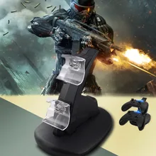 Alta calidad usb led adaptador del soporte del muelle estación de carga rápida para dual cargador de xbox one controlador de juegos