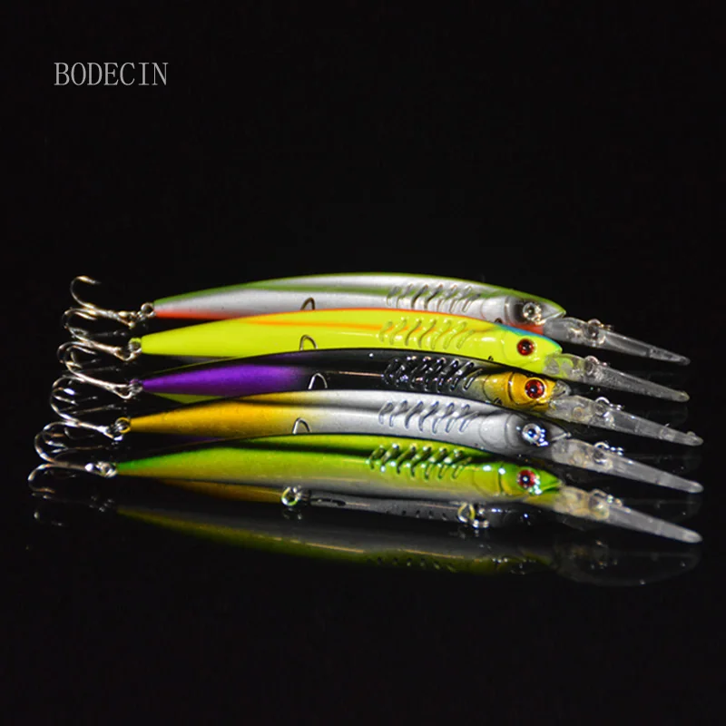 5PCS Wobbler Minnow Baits Fishing Lures 165mm 14.8g Hard Artificial Fake Bait Crankbait For Fish Lure  Pesca Tackle With Hooks (8)