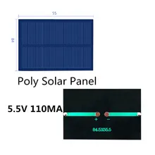 Poly Solar Panel 5 5V 100MA for DIY science and technology production of photovoltaic panels 84