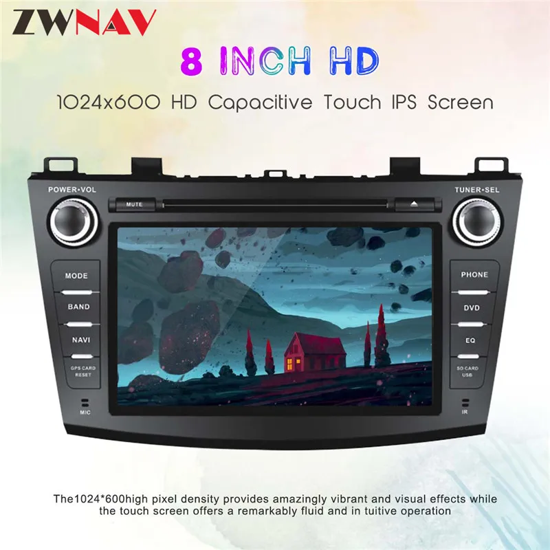 Perfect The Latest Android 9.0 System 2Din Car GPS Navigation DVD Player Unit For Mazda 3 Axela 2009 2010 2011 2012 2013 4