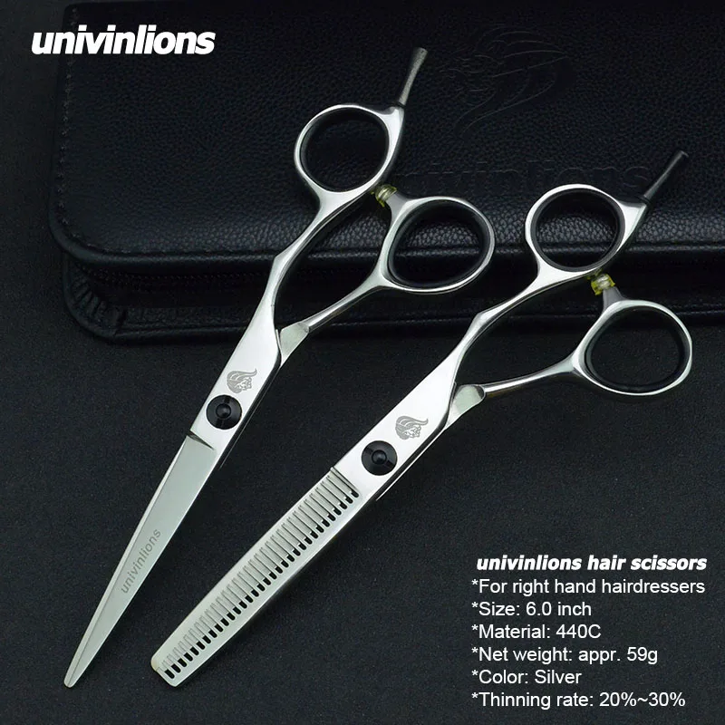 

6" professional hairdressing scissors kit thinning shears barber haircut tools hairdresser supplies salon hairstylist scissors