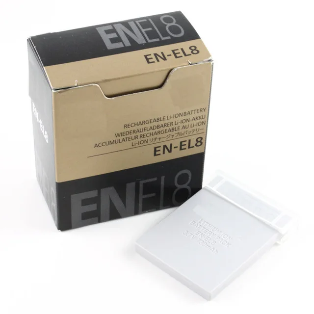 

10pcs/lot EN-EL8 EN EL8 ENEL8 Camera Battery for Nikon COOLPIX S1 S2 S3 S4 S5 S6 S7 S7C S8 S9 S51 S50 S52 P1 P2 L1 L2 MH-62