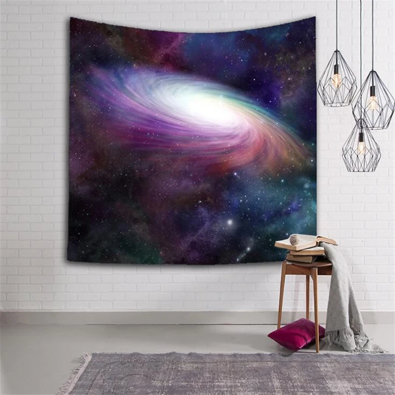 Di grandi Dimensioni Sky Galaxy Appeso A Parete Arazzo 150*130 CENTIMETRI Copriletto Spiaggia Yoga Zerbino Scialle Telo da bagno Coperta Da Picnic casa Partito Decor