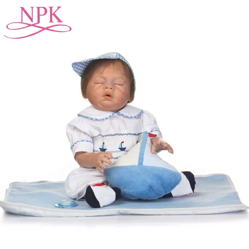 Очаровательная кукла новорождённого 50 см Bebe кукла ручной работы полностью силиконовая возрожденная детская кукольные бонеки в плюшевой одежде модные игрушки для девочек