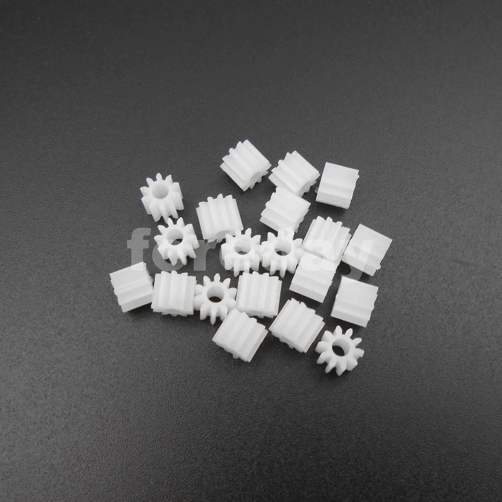 50PCS X NEW Plastic Spur Gear (102.5A) 0.5 Modulus Aperture 2.5mm Tight DIY T=10 Gears 0.5M 10T Height 5MM 50PCS/LOT * FD157X50