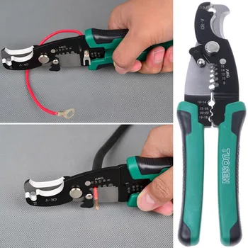 

Crimping Pliers Durable Crimping Tool Electrician Plier 8 Inch Wire Stripper