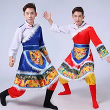 Новая мужская одежда тибетские танцы монгольские этнические