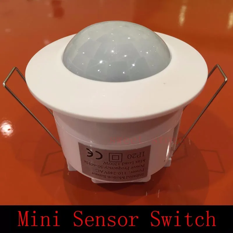 Two size  AC110-220V Adjustable LED Infrared PIR Motion Sensor Detector Ceiling  Automatic PIR Sensor Light Switch free shipping (4)