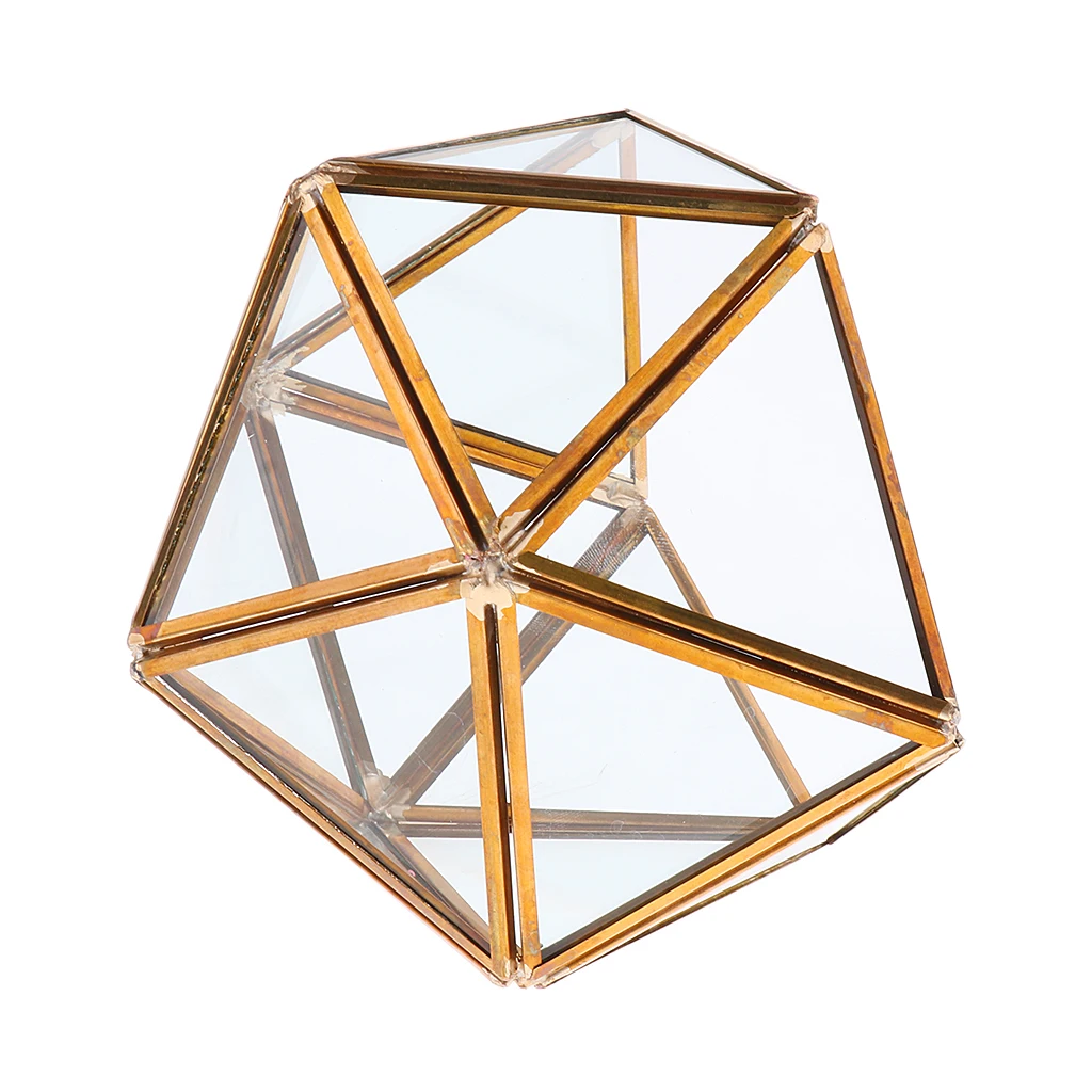 2 Pieces Garden Modern Style Handmade Geometric Terrarium Planter Floor Table Vase