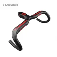 TOSEEK MTB 自転車カーボンハンドルバーロード 3 3k マット自転車ハンドルバー、カーボンマウンテンバイクの統合ハンドルバー 400/420/ 440 ミリメートルベントバー
