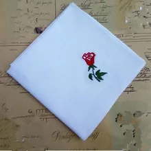 Белоснежный леди из чистого хлопка платок чистый белый вышитые полотенце