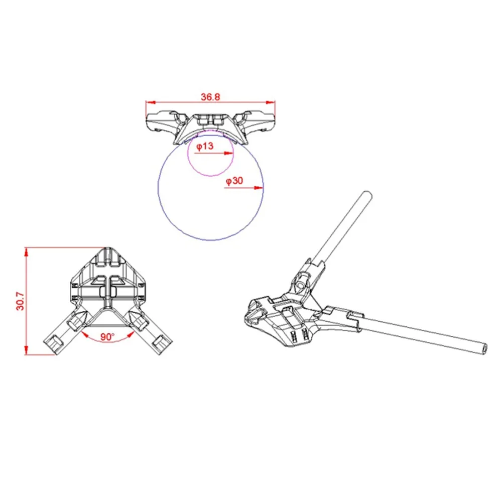 Таро вертолет антенна блок MK6012-01 MK6012-02 для 550/600 RC вертолет Дрон аксессуары Запчасти