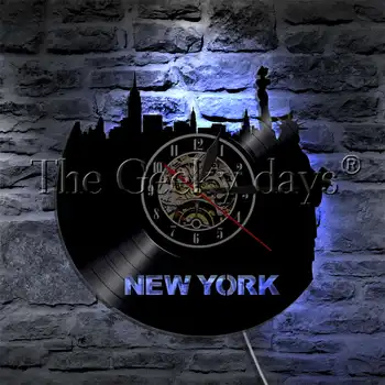 1Piece New York Statue Of Liberty Silhouette Wall Lamp Vinyl Record Wall Clock City Landscape Home Decor LED Night Lamp
1Piece New York Statue Of Liberty Silhouette Wall Lamp Vinyl Record Wall Clock City Landscape Home Decor LED Night Lamp