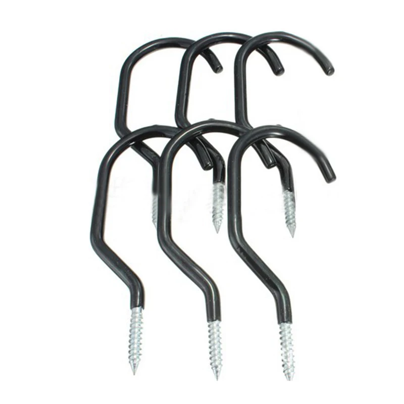 Durable 6pcs/set Screw In Storage Hooks Heavy Duty Hanging Hooks