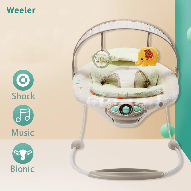 W12 Kids Chair Baby Chair Newborn Music Rocking Multi-function Electric Swing Comfort Shake Chair BeBe Cradle Baby Sleep Swing