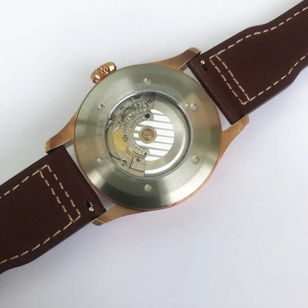 San Martin мужские новые Cusn8 бронзовые автоматические часы 200 mводонепроницаемые ST2130 move Мужские Классические наручные часы с сапфировым стеклом