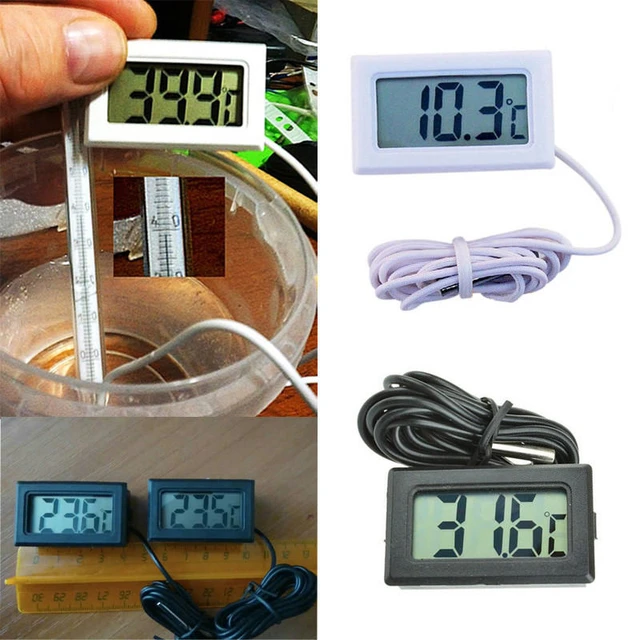 Mini Digital Thermometer Hygrometer with Battery Indoor Convenient  Temperature Sensor Humidity Meter Gauge Instruments 1M Cable - AliExpress