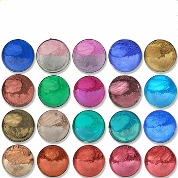 

20 colors 50g/Pack Healthy Natural Mineral Mica Powder DIY For Soap Dye Soap Colorant Makeup Eyeshadow