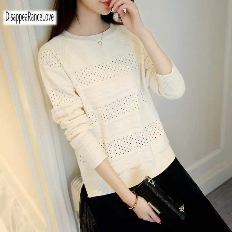 High Quality 2018 Autumn Winter Cashmere cotton Blended Knitted Women Sweaters And Pullovers Jersey jumper pull femme hiver
