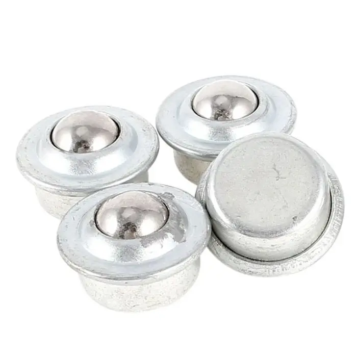

5 Pcs Silver Tone Metal Flange 15mm Ball Transfer Unit Mount Bearing
