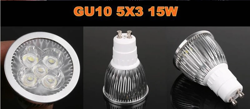 1X высокой мощности CREE GU10 E27 GU5.3 E14 3X3 Вт 9 Вт 4x3 Вт 12 Вт 5X3 Вт 15 Вт 85-265 в затемнения светильник лампа светодиодный вниз светильник светодиодный лампы