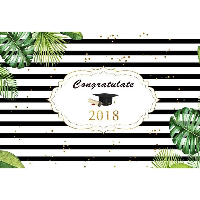 7x5f black white stripes congratulate graduate graduation class 2018 congratulate a graduate