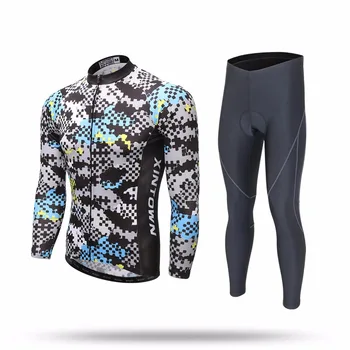 

XINTOWN Cycling Sets Long Sleeve Breathable Jersey Clothes Bicicleta Mountain Bike Ropa Ciclismo Bicycle Set Long Sleeve CAIGE