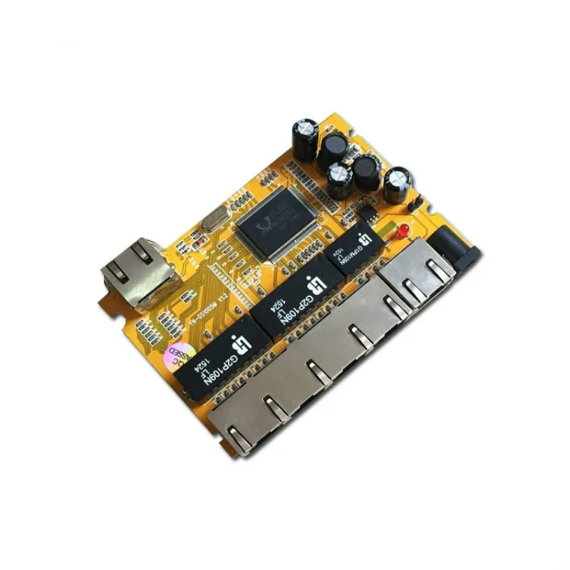 OEM/ODM RTL8367 6 портов 10/100/1000 Мбит/с гигабитный ethernet модуль коммутации PCB промышленный модуль коммутации гигабитный модуль PCBA