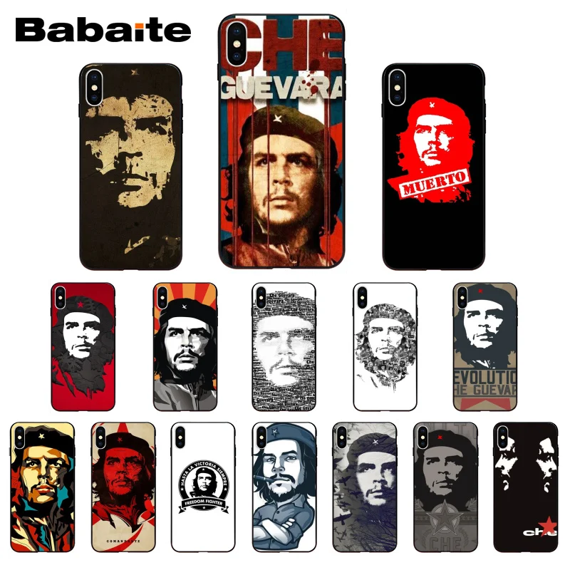 

Babaite Che Guevara Pattern TPU Soft Phone Accessories Phone Case for iPhone 7 8 plus 6 6s Plus X Xs Xr XsMax 5 5S SE 5c Cover
